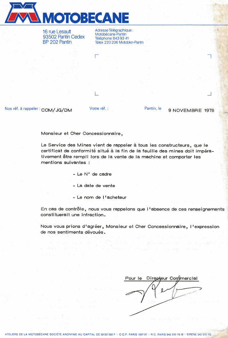 rappel certificat des mines